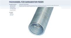 Desktop Screenshot of garagentor-feder.com