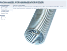 Tablet Screenshot of garagentor-feder.com